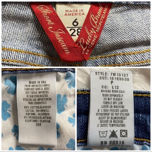 Lucky Brand Distressed Zoe Bootcut Blue Jeans 6 28 - Picture 8 of 10